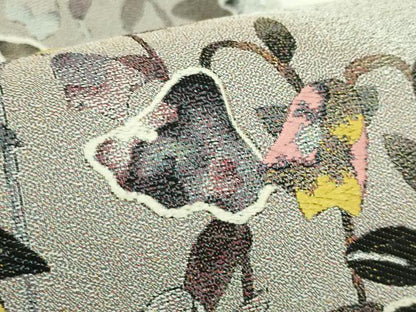 平和屋本店●極上　西陣　とみや織物謹製　とみや帯　本加賀友禅作家　木村雨山　全通柄袋帯　点描織　黒百合　短冊付　逸品　DZAB6240kh6
