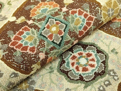 平和屋本店●極上　中国三大刺繍　総相良刺繍　総刺繍　袋帯　200万粒　総詰め　花菱文　逸品　DZAB6244kh6