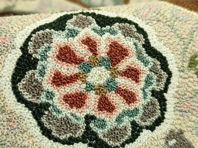 平和屋本店●極上　中国三大刺繍　総相良刺繍　総刺繍　袋帯　200万粒　総詰め　花菱文　逸品　DZAB6244kh6