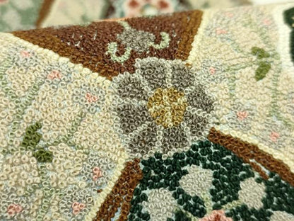 平和屋本店●極上　中国三大刺繍　総相良刺繍　総刺繍　袋帯　200万粒　総詰め　花菱文　逸品　DZAB6244kh6