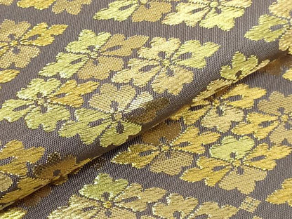 平和屋本店●極上　龍村美術織物　たつむら　六通柄　本袋帯　さいわい花菱錦　金糸　逸品　DZAB6249kh6