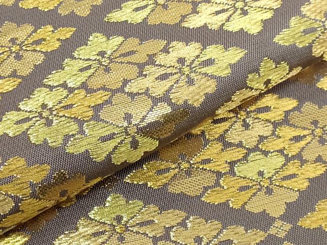 平和屋本店●極上　龍村美術織物　たつむら　六通柄　本袋帯　さいわい花菱錦　金糸　逸品　DZAB6249kh6