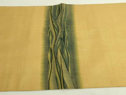 平和屋本店●極上　伝統工芸士　曽根武勇　太鼓柄袋帯　霞文　逸品　DZAB6252kh6