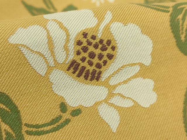 平和屋本店●極上　俵屋　人間国宝　喜多川平朗  有職織物　九寸名古屋帯　花唐草　逸品　DZAB6258kh6