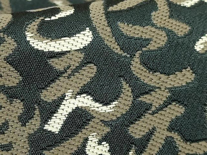平和屋着物●極上　八寸名古屋帯　いろは唄　黒地　逸品　DZAB6278kh6
