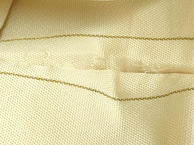 平和屋本店●極上　洛風林　工芸帯地　九寸名古屋帯　唐草文　金糸　逸品　DZAB6286kh6