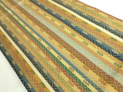 平和屋着物●極上　 龍村美術織物　九寸開き名古屋帯　天平段文　逸品　DZAB6287kh6