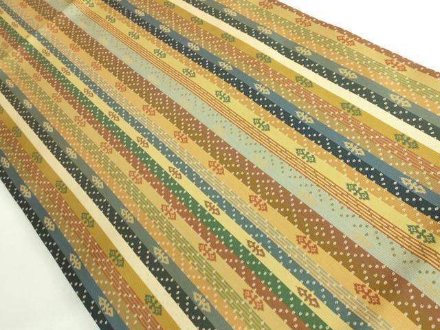 平和屋着物●極上　 龍村美術織物　九寸開き名古屋帯　天平段文　逸品　DZAB6287kh6