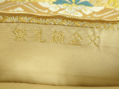 平和屋本店●極上　龍村美術織物　たつむら　六通柄　本袋帯　唐織　祭礼飾金文　逸品　DZAB6289kh6
