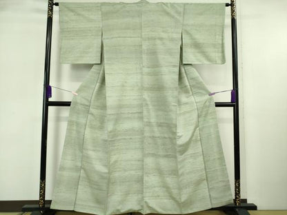 平和屋着物●極上　伝統工芸士　白川貞夫　野蚕糸　黄金の繭　紬　白新染織謹製　高島屋扱い　証紙付き　逸品　DZAB6305kh6