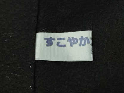 平和屋本店●極上　訪問着　駒刺繍　切嵌花文　黒地　金彩　逸品　DZAB6321kh6