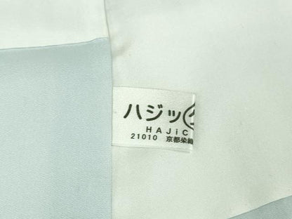 平和屋本店●極上　訪問着　総手刺繍　枝垂れ桜　藍白色地　暈し染め　金糸　逸品　未使用　DZAB6323kh6