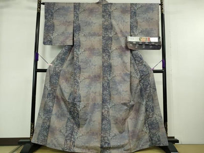 平和屋着物●極上　都喜ヱ門　本場大島紬　7マルキ　貴璃呼　草花間道　藤絹織物謹製　証紙付き　逸品　DZAB6333kh6