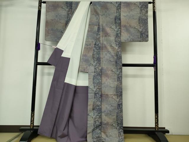 平和屋着物●極上　都喜ヱ門　本場大島紬　7マルキ　貴璃呼　草花間道　藤絹織物謹製　証紙付き　逸品　DZAB6333kh6