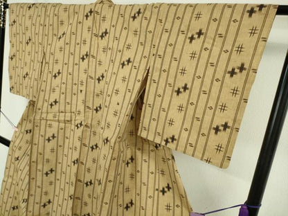 平和屋着物＊極上 夏物 芭蕉布 ばしゃぎん 残布付き 逸品 DZAB6339kh6