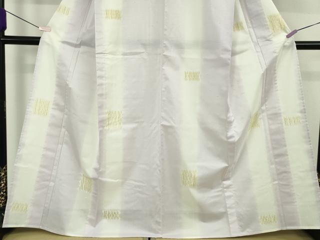 平和屋本店▽極上　十日町 名門青柳謹製　櫛引織　赤城紬　単衣　草木染　手座繰り　ほていや扱い　証紙付き　逸品　未使用　DZAB6353kh6