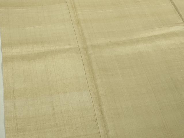平和屋本店●極上　京都染織メーカー・貴久樹謹製　野蚕糸　ゴールデンムガ　蒸栗色地　逸品　DZAB6357kh6