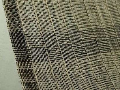 平和屋本店＊極上　夏物　芭蕉布　手積み芭蕉糸100％　横段文　希少色　逸品　未使用　DZAB6358kh6