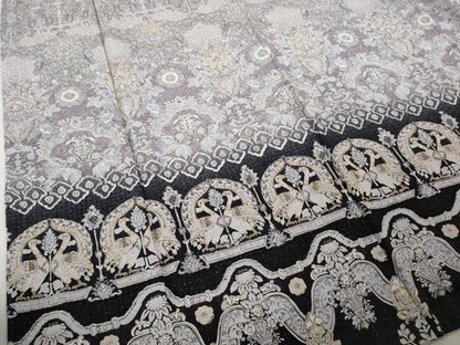 平和屋本店●極上　中国三大刺繍　スワトウ刺繍　汕頭刺繍　訪問着　鳥獣花文　暈し染め　金糸　金通し地　逸品　DZAB6360kh6