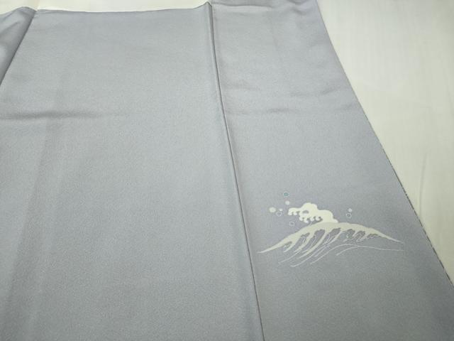 平和屋着物●極上　京加賀友禅　松本健一　訪問着　千鳥　舟　藤色地　暈し染め　逸品　未使用　DZAB6364kh6