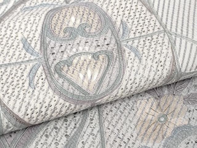 平和屋本店●極上　銀座もとじ 中国三大刺繍 スワトウ刺繍 翠山刺繍　総刺繍　訪問着　洋花文　暈し染め　たとう紙付き　逸品　DZAB6378kh6