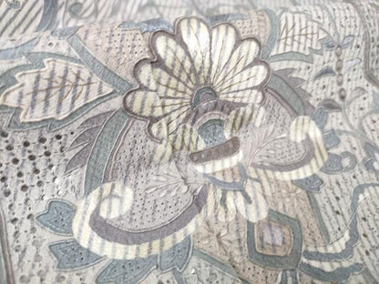 平和屋本店●極上　銀座もとじ 中国三大刺繍 スワトウ刺繍 翠山刺繍　総刺繍　訪問着　洋花文　暈し染め　たとう紙付き　逸品　DZAB6378kh6