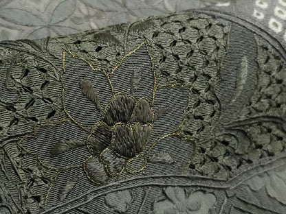 平和屋本店●極上　中国三大刺繍 スワトウ刺繍 汕頭刺繍 相良刺繍 訪問着 鳳凰名物裂花文　暈し染め　金糸　さが美扱い　逸品　DZAB6380kh6