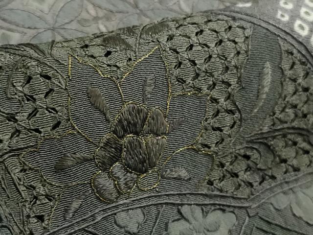 平和屋本店●極上　中国三大刺繍 スワトウ刺繍 汕頭刺繍 相良刺繍 訪問着 鳳凰名物裂花文　暈し染め　金糸　さが美扱い　逸品　DZAB6380kh6