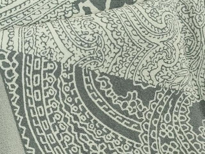 平和屋本店●極上　訪問着　総手刺繍　洋花文　ペイズリー柄　黒地　暈し染め　金糸　逸品　未使用　DZAB6385kh6