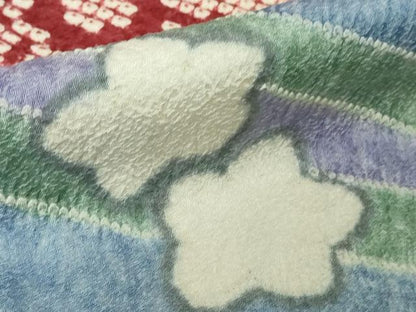 平和屋本店●極上　振袖　絞り　舞花文　逸品　未使用　DZAB6386kh6