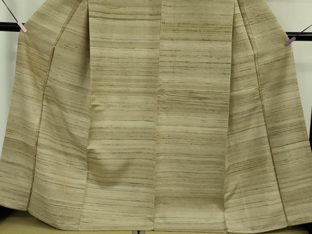 平和屋着物●極上　インド・アッサム　野蚕糸　手織　ムガシルク　逸品　DZAB6396kh6