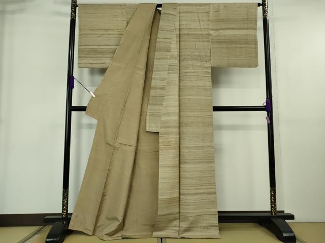 平和屋着物●極上　インド・アッサム　野蚕糸　手織　ムガシルク　逸品　DZAB6396kh6