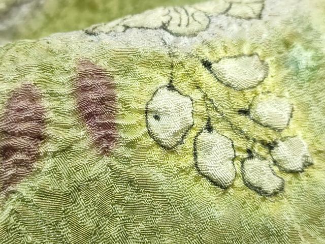 平和屋本店●最高級　初代　久保田一竹　幻の辻が花　太鼓柄袋帯　金通し地　逸品　DZAB6413kh6