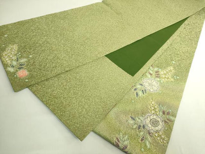 平和屋本店●最高級　初代　久保田一竹　幻の辻が花　太鼓柄袋帯　金通し地　逸品　DZAB6413kh6