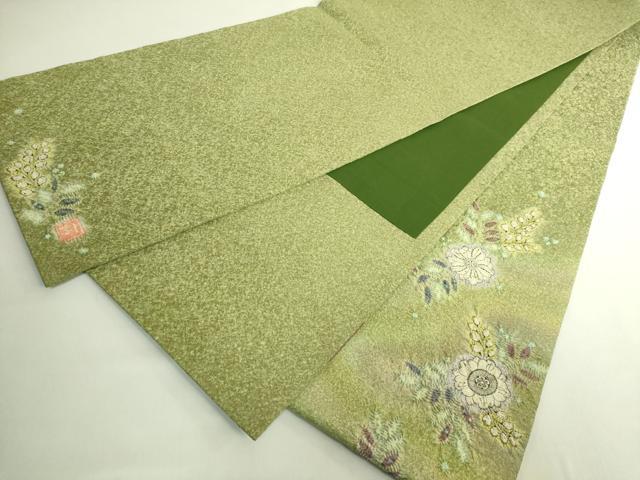平和屋本店●最高級　初代　久保田一竹　幻の辻が花　太鼓柄袋帯　金通し地　逸品　DZAB6413kh6