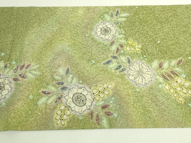 平和屋本店●最高級　初代　久保田一竹　幻の辻が花　太鼓柄袋帯　金通し地　逸品　DZAB6413kh6