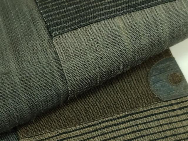 平和屋本店●極上　Maru　Factory　丸山正　太鼓柄袋帯　紬地　逸品　DZAB6427kh6