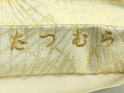 平和屋本店●極上　龍村美術織物　たつむら　全通柄袋帯　敷松葉　金糸　逸品　DZAB6450kh6