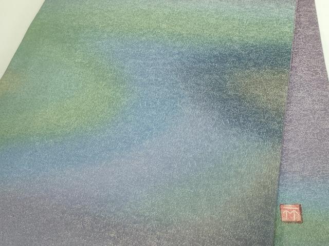 平和屋着物●極上　久保田一竹　幻の辻が花　太鼓柄袋帯　金通し地　逸品　DZAB6470kh6
