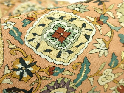 平和屋本店●極上　明綴れ　袋帯　正倉院花文　金糸　逸品　未使用　DZAB6476kh6