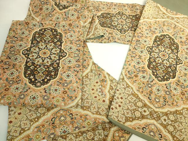 平和屋本店●極上　明綴れ　袋帯　正倉院花文　金糸　逸品　未使用　DZAB6476kh6