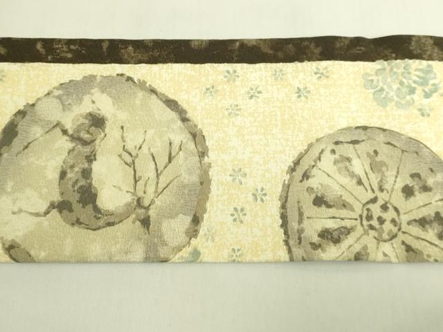 平和屋着物●極上　九寸名古屋帯　鳥獣花文　ますいわ屋扱い　逸品　DZAB6486kh6