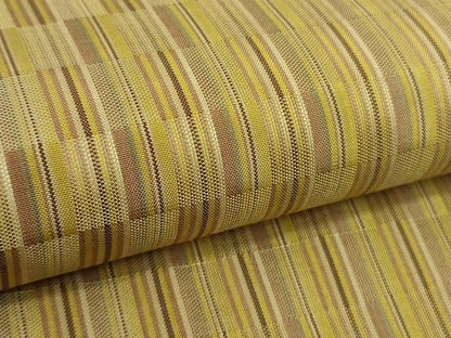 平和屋本店●極上　山下八百子　本場黄八丈　市松綾織　紬　タグ付き　逸品　DZAB6501kh6