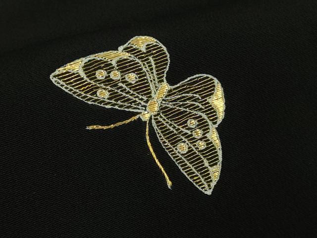 平和屋本店●極上 創業460年・千總 第三十二回 上品会作品 黒留袖 駒刺繍 富貴芳潤 金糸 上代180万 高島屋扱い 冊子付き 逸品 DZAB6509kh6