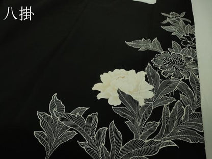平和屋本店●極上 創業460年・千總 第三十二回 上品会作品 黒留袖 駒刺繍 富貴芳潤 金糸 上代180万 高島屋扱い 冊子付き 逸品 DZAB6509kh6