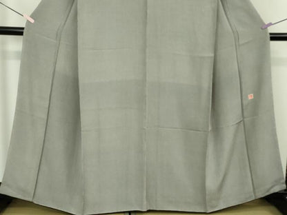 平和屋本店●極上 重要無形文化財 人間国宝伊勢型紙縞彫師 児玉博 江戸小紋 極微塵縞31本 藍鉄×利休白茶色 やまと 逸品 未使用DZAB6516kh6