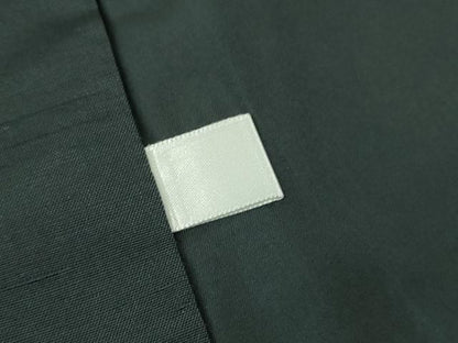平和屋着物●極上　男性　色紋付・長襦袢(無双仕立て)セット　お召地　キングサイズ　藍鉄色　逸品　DZAB6527kh6
