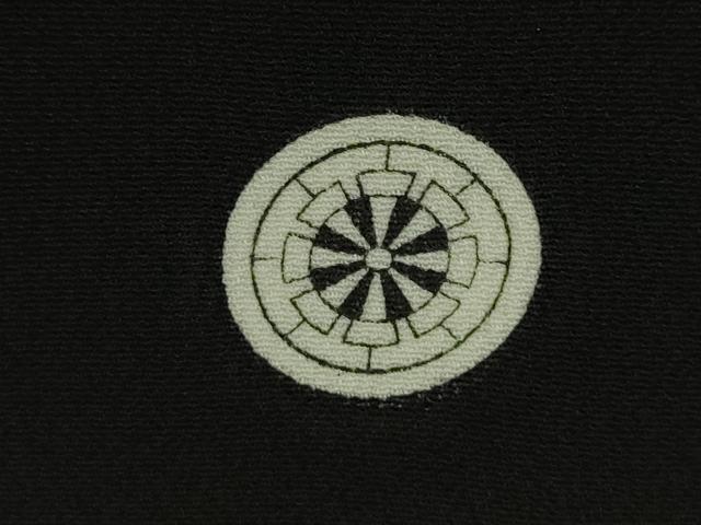 平和屋着物●極上　創業460年・千總　黒留袖　寿光織　名物裂花唐草文　金糸　松屋百貨店扱い　逸品　DZAB6529kh6