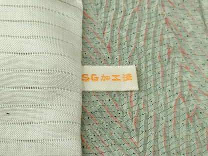 平和屋本店＊極上 夏物 名門 藤娘きぬたや・総絞り 杢目絞り 小紋 絽 柳鼠色地 証紙付き 逸品 未使用 DZAB6532kh6