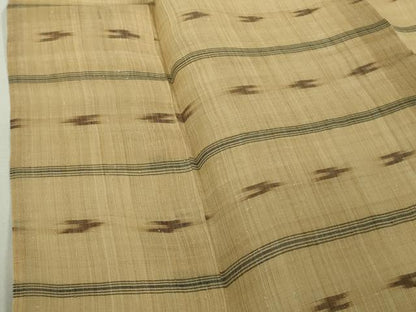 平和屋本店＊極上　夏物　芭蕉布　手積み芭蕉糸100％　絣絵　逸品　未使用　DZAB6544kh6